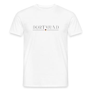 Dortmund Deutschland Eleganz Stil Design T-Shirt - Männer T-Shirt - Weiß - Vorne - AI Model Male 178 dark (178cm)
