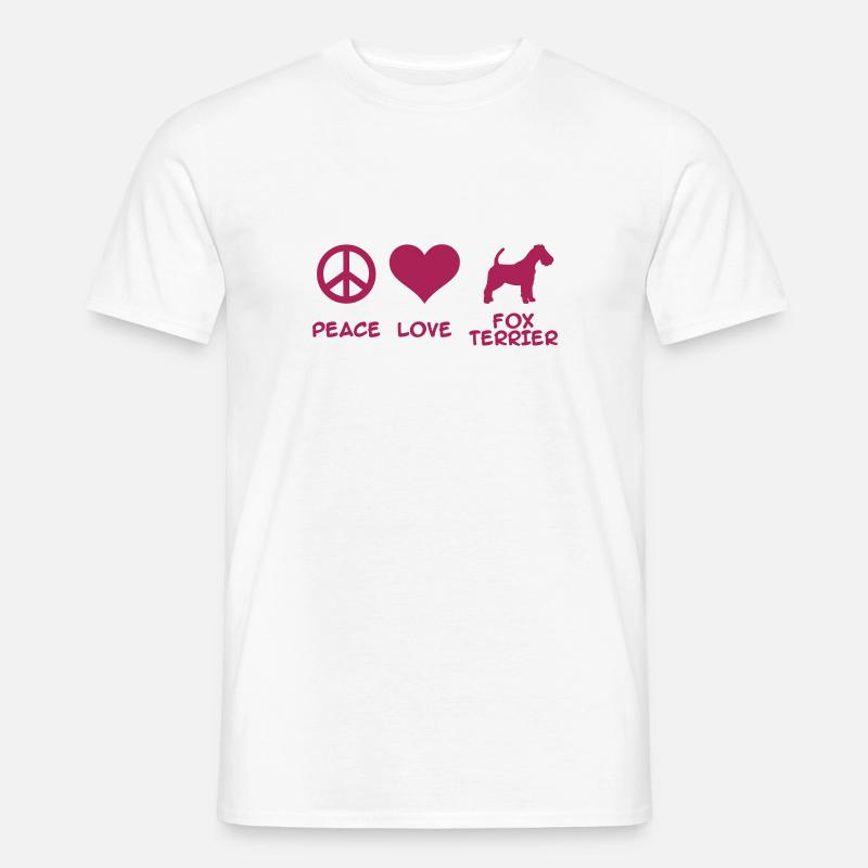Fox Terrier - Männer T-Shirt - Weiß