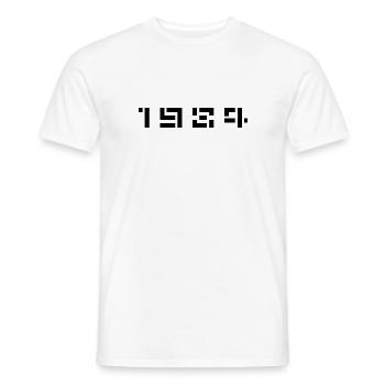 Geburtsjahr Geburtstag Born In - Made in 1984 - Männer T-Shirt - Weiß - Vorne - AI Model Male 178 dark (178cm)