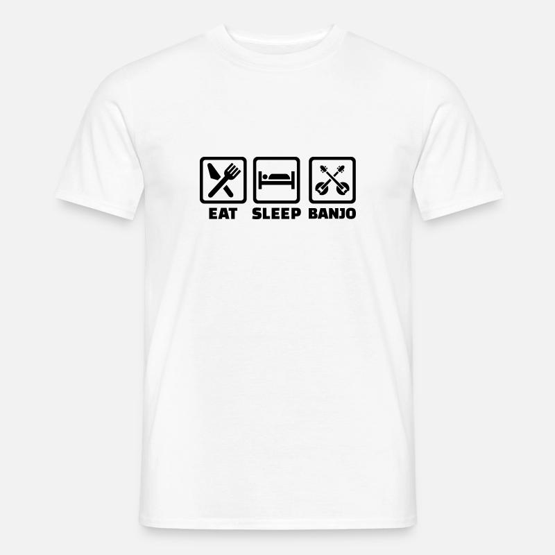 Banjo - Männer T-Shirt - Weiß