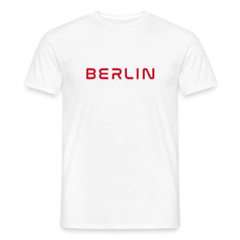 Berlin Deutschland Fan Flagge Design T Shirt - Männer T-Shirt - Weiß - Vorne - AI Model Male 178 dark (178cm)