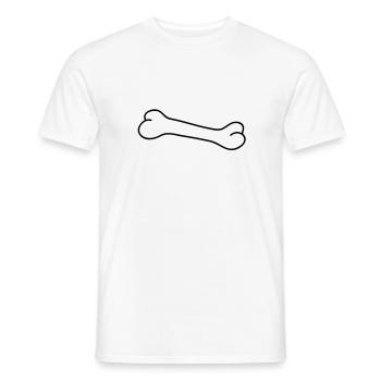 bone - Männer T-Shirt - Weiß - Vorne - AI Model Male 178 dark (178cm)