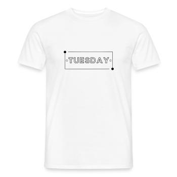 Thuesday is a good Day - Men's T-Shirt - white - Front - AI Model Male 178 dark (178cm)