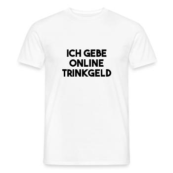 I Tip Online Gift Idea Order - Men's T-Shirt - white - Front - AI Model Male 178 dark (178cm)