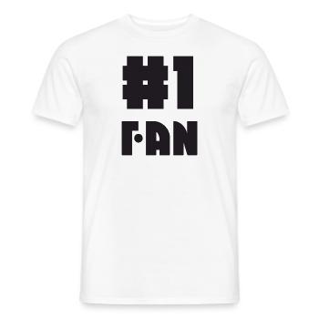 No. 1 Fan - Männer T-Shirt - Weiß - Vorne - AI Model Male 178 dark (178cm)