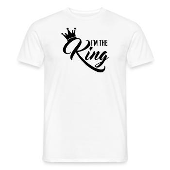 I'm the King - Men's T-Shirt - white - Front - AI Model Male 178 dark (178cm)