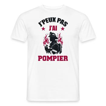 Ich kann keinen Feuerwehrmann haben - Männer T-Shirt - Weiß - Vorne - AI Model Male 178 dark (178cm)