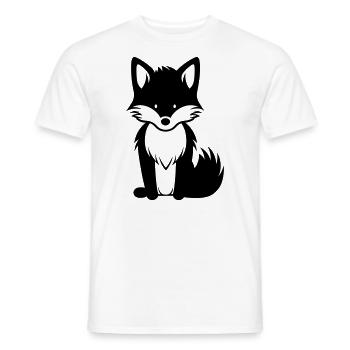 Renard - T-shirt homme - blanc - Devant - AI Model Male 178 dark (178cm)