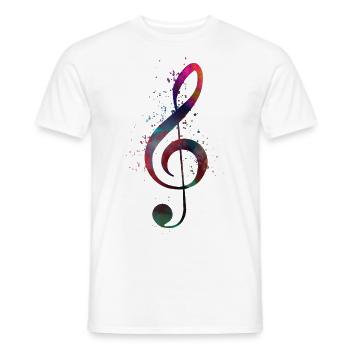 Musik-Universal-Taste - Männer T-Shirt - Weiß - Vorne - AI Model Male 178 dark (178cm)