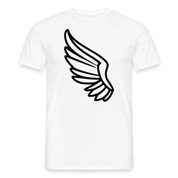 Angel Wings - Men's T-Shirt - white - Front - AI Model Male 178 dark (178cm)