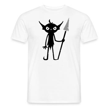 Goblin Orc Monster - Men's T-Shirt - white - Front - AI Model Male 178 dark (178cm)