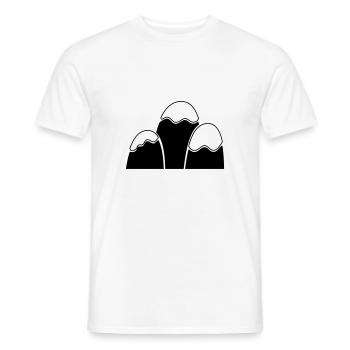 Mountains Mountain Mountains 20 - Men's T-Shirt - white - Front - AI Model Male 178 dark (178cm)