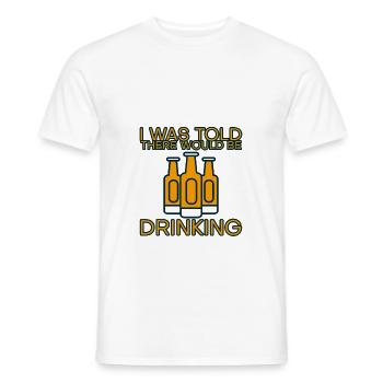 On m’a dit qu’il y aurait 9 - T-shirt homme - blanc - Devant - AI Model Male 178 dark (178cm)