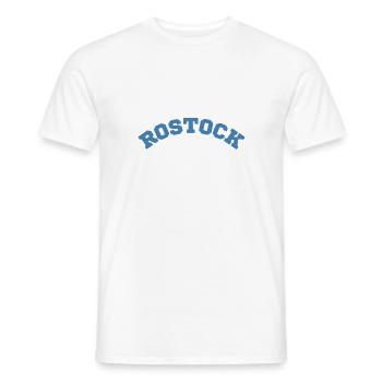 Rostock - Männer T-Shirt - Weiß - Vorne - AI Model Male 178 dark (178cm)