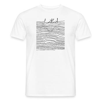Battement de coeur coeur pulsation dessin infirmière médecin cadeau - T-shirt homme - blanc - Devant - AI Model Male 178 dark (178cm)