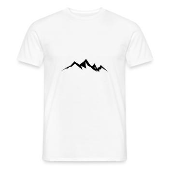 Mountains Mountain Mountains 19 - Men's T-Shirt - white - Front - AI Model Male 178 dark (178cm)
