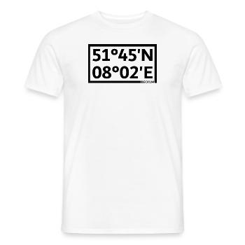 Beckum coordinates - Men's T-Shirt - white - Front - AI Model Male 178 dark (178cm)