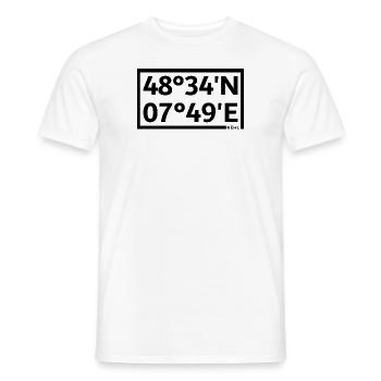Kehl coordinates - Men's T-Shirt - white - Front - AI Model Male 178 dark (178cm)