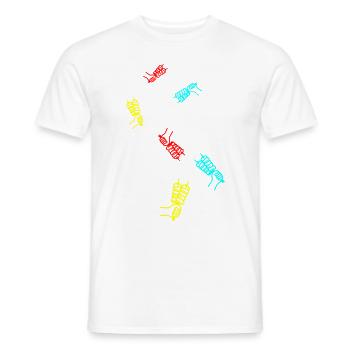 Spieß grill Icon - Männer T-Shirt - Weiß - Vorne - AI Model Male 178 dark (178cm)