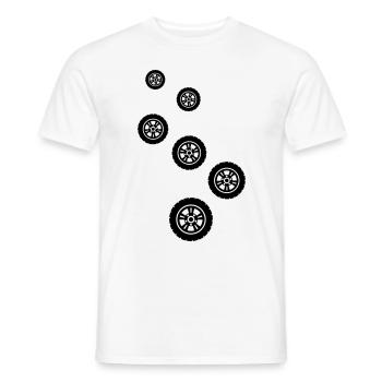 Reifen tuning - Männer T-Shirt - Weiß - Vorne - AI Model Male 178 dark (178cm)