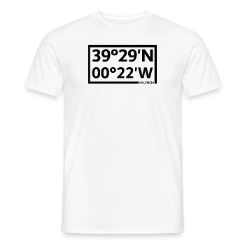 Valencia Coordinates - Men's T-Shirt - white - Front - AI Model Male 178 dark (178cm)