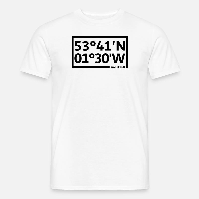 Wakefield coordinates - Men's T-Shirt - white
