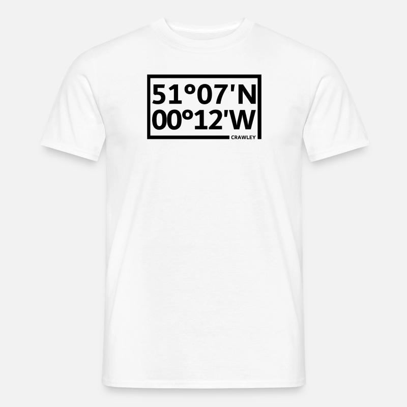 Crawley coordinates - Men’s T-shirt - white
