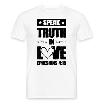 bibel liebe verse - Männer T-Shirt - Weiß - Vorne - AI Model Male 178 dark (178cm)