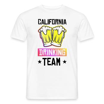 Équipe de consommation d’alcool de Californie - T-shirt homme - blanc - Devant - AI Model Male 178 dark (178cm)