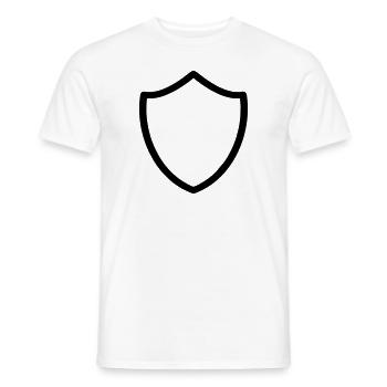 wappen schild - Männer T-Shirt - Weiß - Vorne - AI Model Male 178 dark (178cm)
