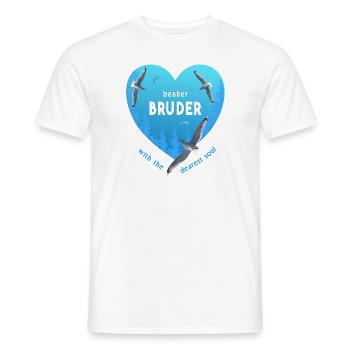 bester Bruder - Männer T-Shirt - Weiß - Vorne - AI Model Male 178 dark (178cm)