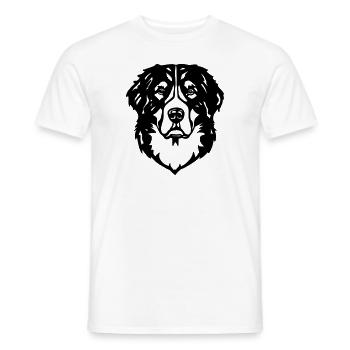Bouvier bernois - T-shirt homme - blanc - Devant - AI Model Male 178 dark (178cm)