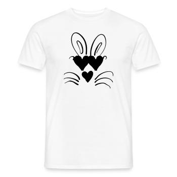 Liebes-Oster Hase - Männer T-Shirt - Weiß - Vorne - AI Model Male 178 dark (178cm)