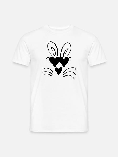 Liebes-Oster Hase - Männer T-Shirt - Weiß