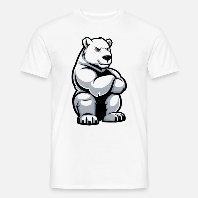 Polar Bear Comic - Men's T-Shirt - white