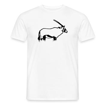 Oryx - Antilope - Antelope - Männer T-Shirt - Weiß - Vorne - AI Model Male 178 dark (178cm)