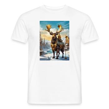 Orignal Steampunk Winter Wonderland 1.9 - T-shirt homme - blanc - Devant - AI Model Male 178 dark (178cm)