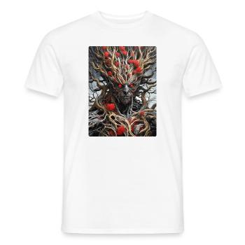 Spooky Plants 1.5 - Men's T-Shirt - white - Front - AI Model Male 178 dark (178cm)