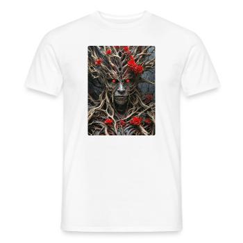Spooky Plants 1.7 - Men's T-Shirt - white - Front - AI Model Male 178 dark (178cm)
