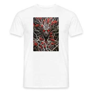 Spooky Plants 1.15 - Men's T-Shirt - white - Front - AI Model Male 178 dark (178cm)