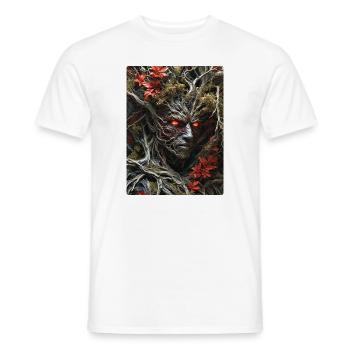 Spooky Plants 1.8 - Men's T-Shirt - white - Front - AI Model Male 178 dark (178cm)