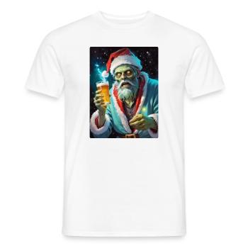 Christmas Zombie Beer 1.9 - Men's T-Shirt - white - Front - AI Model Male 178 dark (178cm)