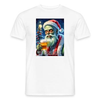 Weinachten Zombie Bier 2.6 - Männer T-Shirt - Weiß - Vorne - AI Model Male 178 dark (178cm)