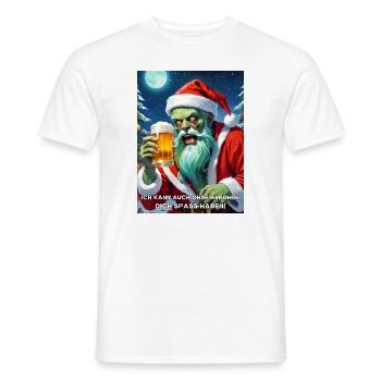 Weinachten Zombie Bier 2.9 - Männer T-Shirt - Weiß - Vorne - AI Model Male 178 dark (178cm)
