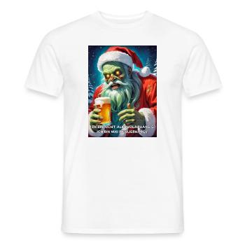 Weinachten Zombie Bier 2.10 - Männer T-Shirt - Weiß - Vorne - AI Model Male 178 dark (178cm)