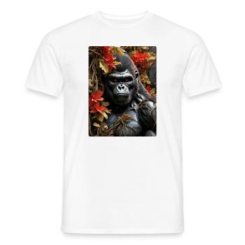 Spooky Plants Gorilla 1.6 - Men's T-Shirt - white - Front - AI Model Male 178 dark (178cm)