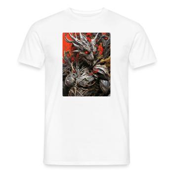 Spooky Plants Dino 1.5 - Men's T-Shirt - white - Front - AI Model Male 178 dark (178cm)
