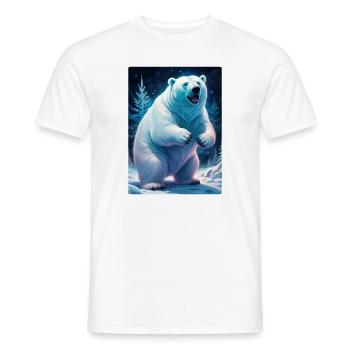 Winter Landscape Bears 1.9 - Men's T-Shirt - white - Front - AI Model Male 178 dark (178cm)