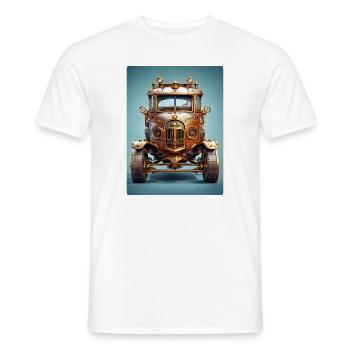 Steampunk Automobile 1.2 - Männer T-Shirt - Weiß - Vorne - AI Model Male 178 dark (178cm)