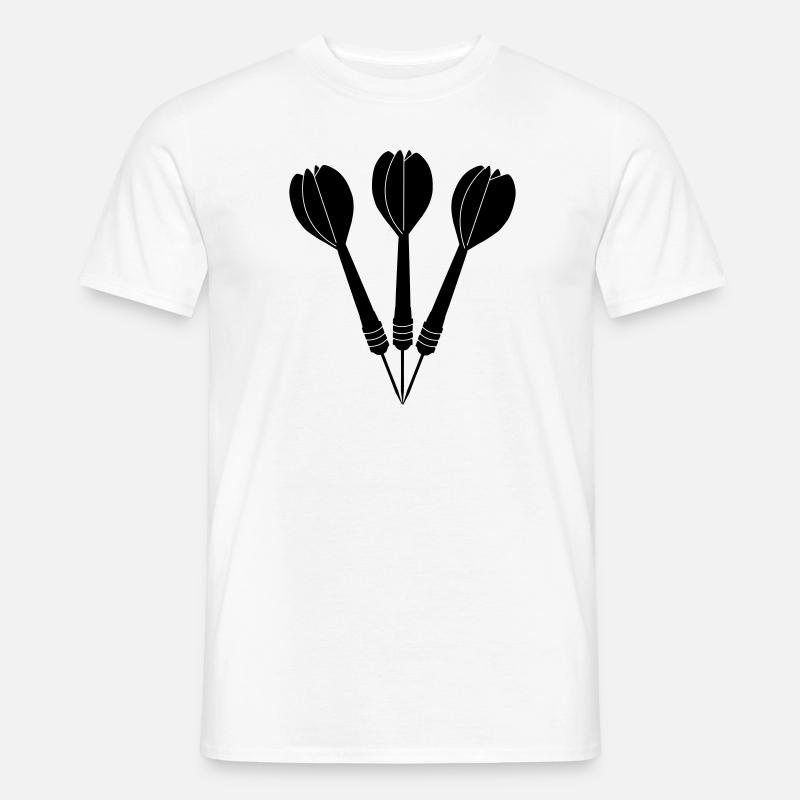 Dart Arrows - Männer T-Shirt - Weiß